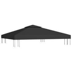 Vidaxl Streha za paviljon 2-delna 310 g/m2 3x3 m črna