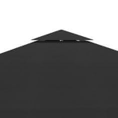Vidaxl Streha za paviljon 2-delna 310 g/m2 3x3 m črna