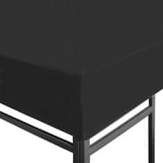 Vidaxl Streha za paviljon 270 g/m2 3x3 m črna