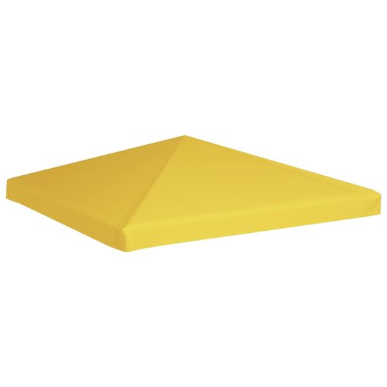 Vidaxl Streha za paviljon 270 g/m2 3x3 m rumena