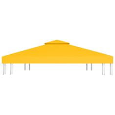 Vidaxl Streha za paviljon 2-delna 310 g/m2 4x3 m rumena