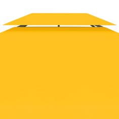 Vidaxl Streha za paviljon 2-delna 310 g/m2 4x3 m rumena