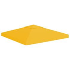 Vidaxl Streha za paviljon 2-delna 310 g/m2 3x3 m rumena