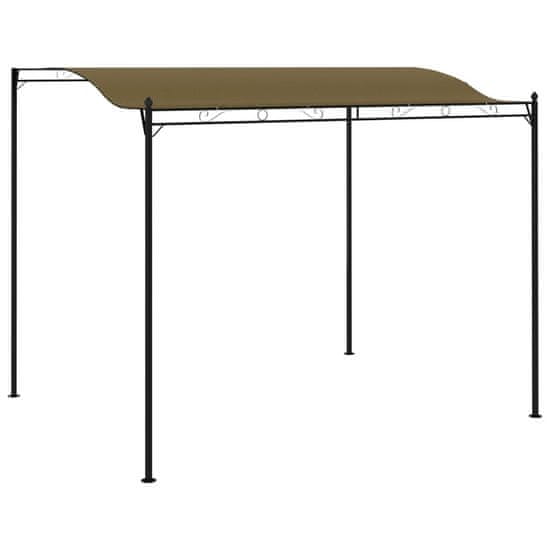 Vidaxl Nadstrešek za senco 3x2,5 m taupe 180 g/m2