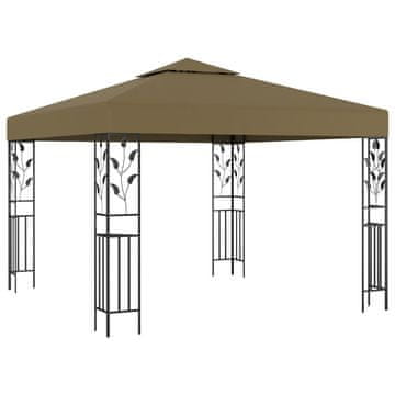 Vidaxl Paviljon 3x3 m taupe 180 g/m²