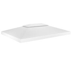 Vidaxl Streha za paviljon 2-delna 310 g/m2 4x3 m bela