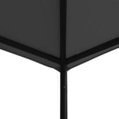 Vidaxl Paviljon 3x3 m antraciten iz blaga in jekla 180 g/m2