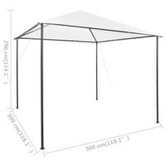 Vidaxl Paviljon 3x3x2,7 m bel 180 g/m2