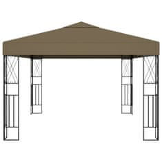 Vidaxl Paviljon 3x4 m taupe blago