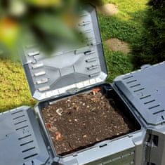 shumee Vrtni kompostnik črn 800 L