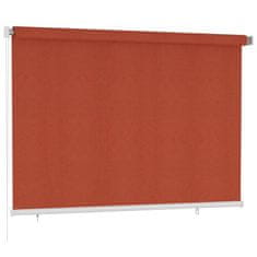 Vidaxl Zunanje rolo senčilo 220x140 cm terakota HDPE