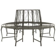 Vidaxl Vrtna drevesna klop 160 cm jeklo
