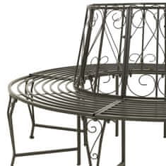 Vidaxl Vrtna drevesna klop 160 cm jeklo
