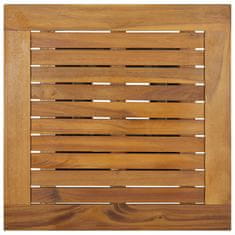 Greatstore Barska miza siva 60x60x110 cm poli ratan in trden akacijev les