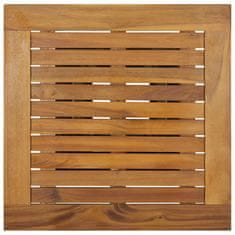 Vidaxl Barska miza siva 60x60x110 cm poli ratan in trden akacijev les