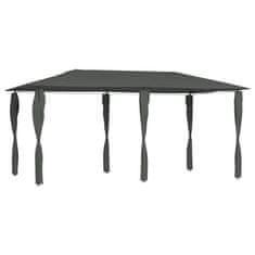 Vidaxl Paviljon s stranico 3x6x2,6 m antraciten 160 g/m2