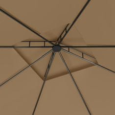 Vidaxl Paviljon 3x3x2,7 m taupe 160 g/m2