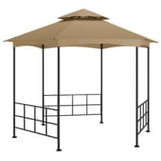 Vidaxl Paviljon s stranicami 3,1x2,7 m taupe