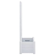 Vidaxl Vrtno cvetlično korito z oporno mrežo 100x43x142 cm PP belo