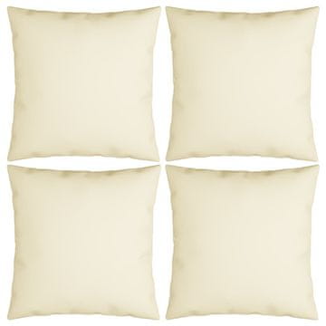 Vidaxl Okrasne blazine 4 kosi krem 60x60 cm blago