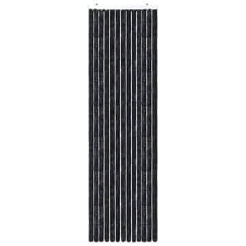 Vidaxl Zavesa proti mrčesu antracitna 90x200 cm šenilja