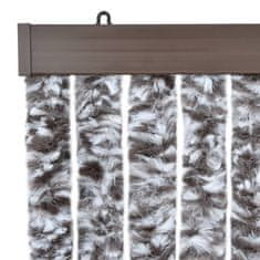 Vidaxl Zavesa proti mrčesu rjava in bež 90x200 cm šenilja
