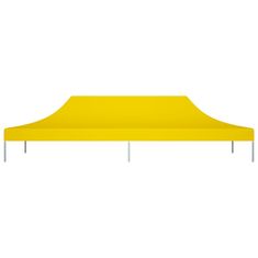 Vidaxl Streha za vrtni šotor 6x3 m rumena 270 g/m2