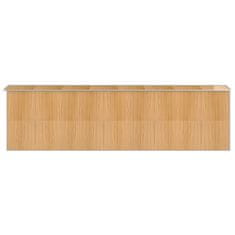 Vidaxl Vrtna lopa svetlo rjava 192x689x223 cm pocinkano jeklo