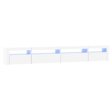 Vidaxl TV omarica z LED lučkami bela 270x35x40 cm