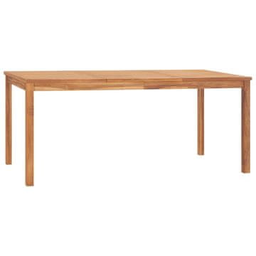Vidaxl Vrtna jedilna miza 180x90x77 cm trdna tikovina