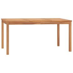 Vidaxl Vrtna jedilna miza 160x80x77 cm trdna tikovina