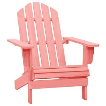 Vidaxl Vrtni stol Adirondack trden les jelke roza