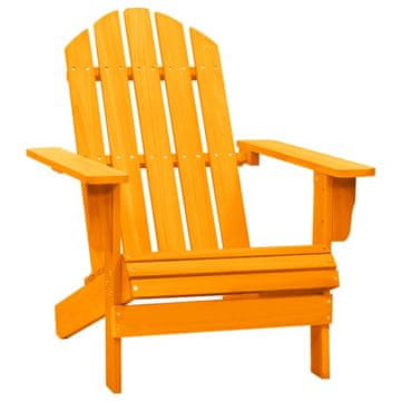Vidaxl Vrtni stol Adirondack trden les jelke oranžen