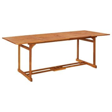 Vidaxl Vrtna jedilna miza 220x90x75 cm trden akacijev les