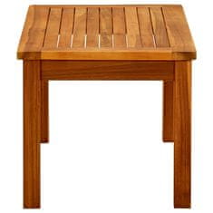 Vidaxl Vrtna klubska mizica 70x40x36 cm trden akacijev les
