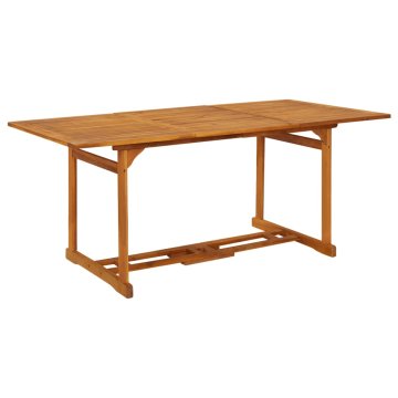 Vidaxl Vrtna jedilna miza 180x90x75 cm trden akacijev les