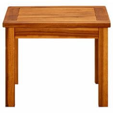 Greatstore Vrtna klubska mizica 45x45x36 cm trden akacijev les