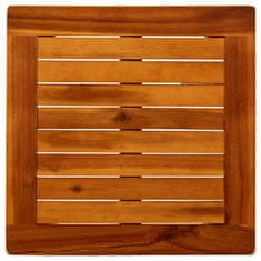 Greatstore Vrtna klubska mizica 45x45x36 cm trden akacijev les