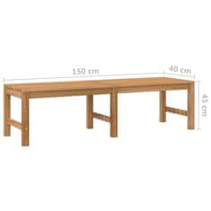 Greatstore Vrtna klop 150 cm trdna tikovina