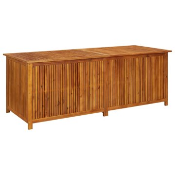 Vidaxl Vrtna škatla za shranjevanje 200x80x75 cm trden akacijev les