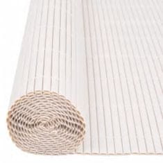 Vidaxl Dvostranska vrtna ograja 110x500 cm bela