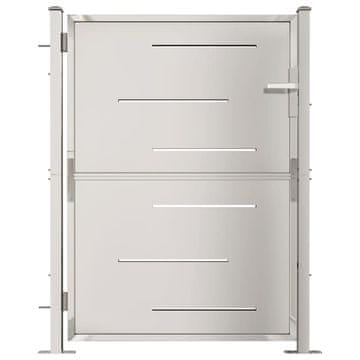 Greatstore Vrtna vrata 100x125 cm nerjaveče jeklo