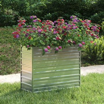 Vidaxl vidaXL Dvignjeno korito za gredice 100 x 40 x 77 cm pocinkano jeklo