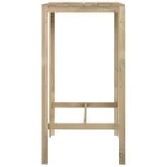 Vidaxl Barska miza 60x60x110 cm impregnirana borovina