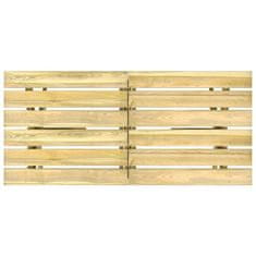 Greatstore Vrtna miza 160x73x70 cm impregnirana borovina