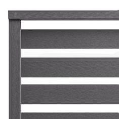 Vidaxl WPC ograjna plošča, 180x180 cm, siva