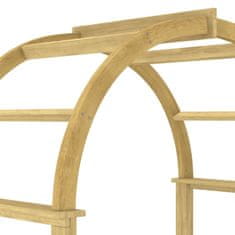 Vidaxl Obok 141x97x243 cm impregnirana trdna borovina