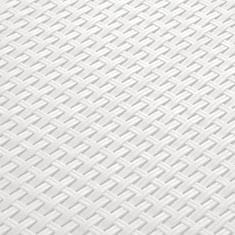 Vidaxl Vrtna škatla 60x54x41 cm PP ratan bela