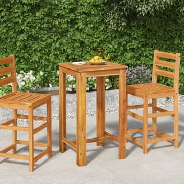 Vidaxl vidaXL Vrtna barska miza 60x60x105 cm masivni akacijev les