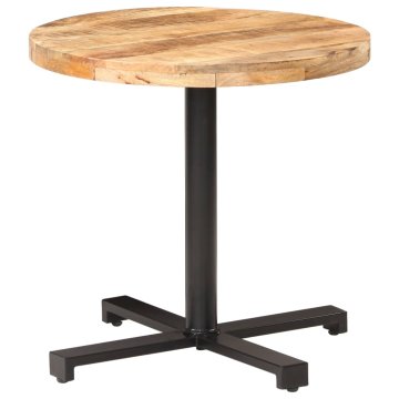Vidaxl Bistro miza okrogla Ø 80x75 cm robusten mangov les